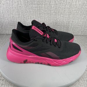 Reebok Womens Nanoflex TR H67690 Black Running Shoes Sneakers Size 6.5